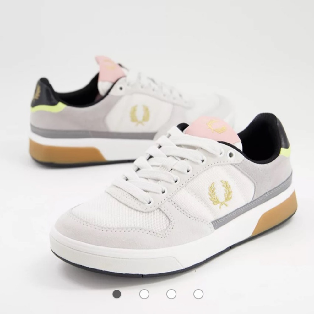 FRED PERRY Suede Mesh Sneakers